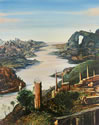 David Price, Landscape with Ruins, 2012, oil on panel, 42 x 30 cm