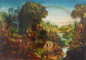 David Price, The Runners, 2012, oil on panel, 70 x 100 cm