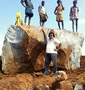 Jake Harvey, 33 tons of basalt, India