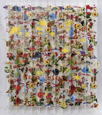 Jack Milroy, Fish & Flowers, 2021, inkjet print on paper, 125 x 105 x 25 cm