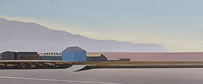 Alex Lowery, Portland 84, oil on canvas, 46 x 110 cm
