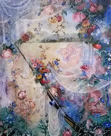Dolly Thompsett, The Secret Life of Mrs Andrews, 2014, oil on canvas, 106 x 86 cm