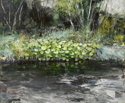 Donald Teskey, Riverbank IV, 2018, oil on canvas, 100 x 120 cm