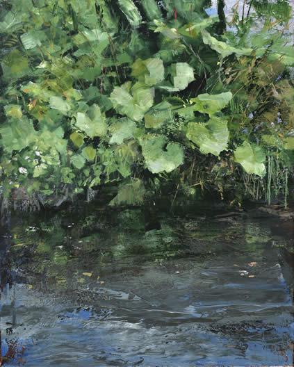 Donald Teskey, Water Level II, 2018, oil on canvas, 76 x 61 cm
