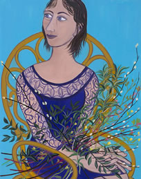 Eileen Cooper, Flora, 2013, oil on canvas, 106 x 81 cm