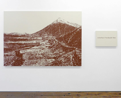 Helen MacAlister, Ben Dorain, 2010, oil on linen, 148 x 210 cm and At the Foot o' Yon Excellin' Brae, 2010, oil on linen, 42 x 59.4 cm