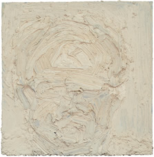 Brow, oil on granite, 30.5 x 30.5 cm