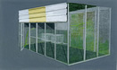 Liz Harrison, White Aviary II, 2011, gouache on paper, 35 x 47.5 cm