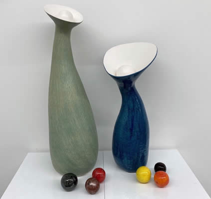 Marisol Jacquemot Derode, Toi et Moi, glazed earthenware installation work, 63 x 47 cm