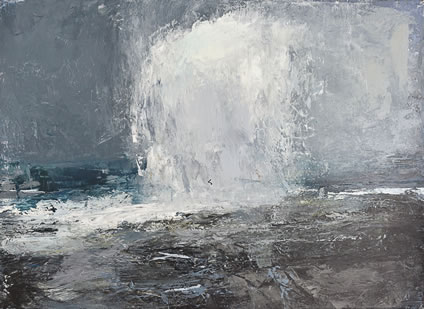 Donald Teskey, Coastal Report III – Erris, 2016,  acrylic on paper, 77 x 105 cm
