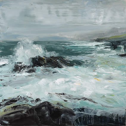 Donald Teskey, Achill, 2022, oil on canvas, 50 x 50 cm
