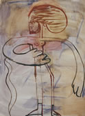 Robert Rush, Prop, 2012, oil on canvas, 120 x 90 cm