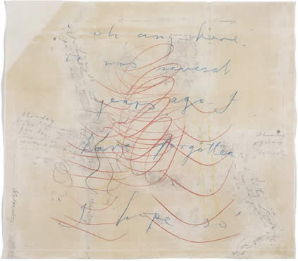 Simon Lewty, I Have Forgotten, 2005, ink and coloured crayon on paper, 56 x 62 cm