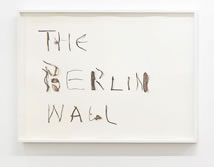 Simon Morley, The Berlin Wall, 2010, watercolour on paper, 60.5 x 81.5 cm