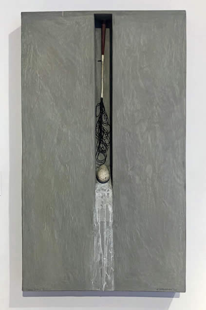 Will Maclean, Giben Ledge 2019, mixed media construction, 106 x 60 x 10 cm
