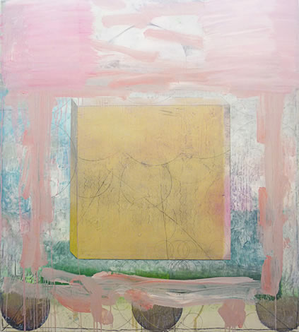 William Stein, Domain, 2013, oil and pencil on gesso on panel, 122 x 109 cm